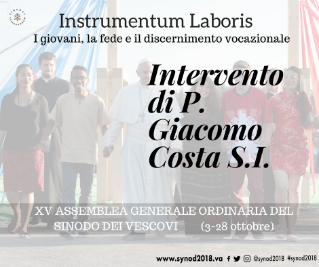 Presentazione dell'Instrumentum Laboris per il Sinodo sui giovani. Intervento di P. Giacomo Costa S.J. Segretario speciale